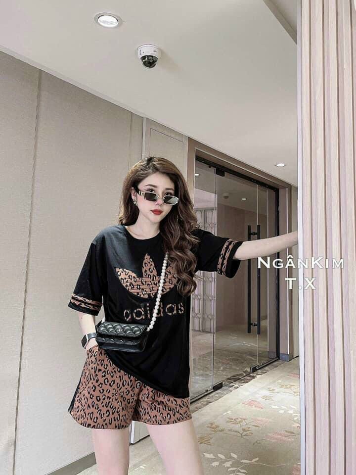 BỘ THỜI TRANG PHỐI HỌA TIÊT BEO ADIDAS THÊU- BTN298